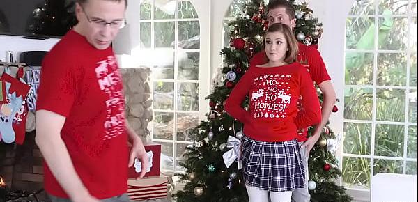  Fucking Step Sister Riley Mae During Family Christmas Picture